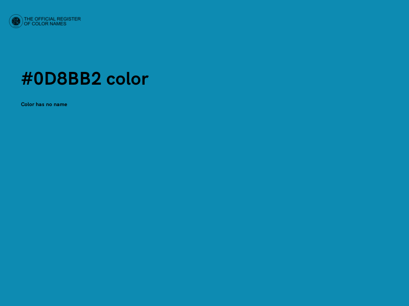 #0D8BB2 color image