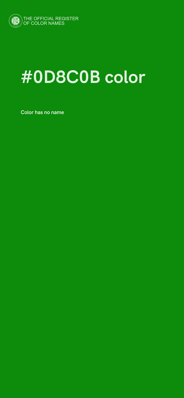 #0D8C0B color image