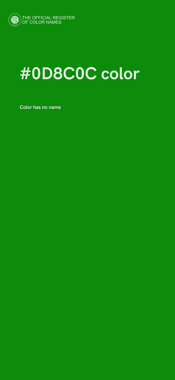 #0D8C0C color image