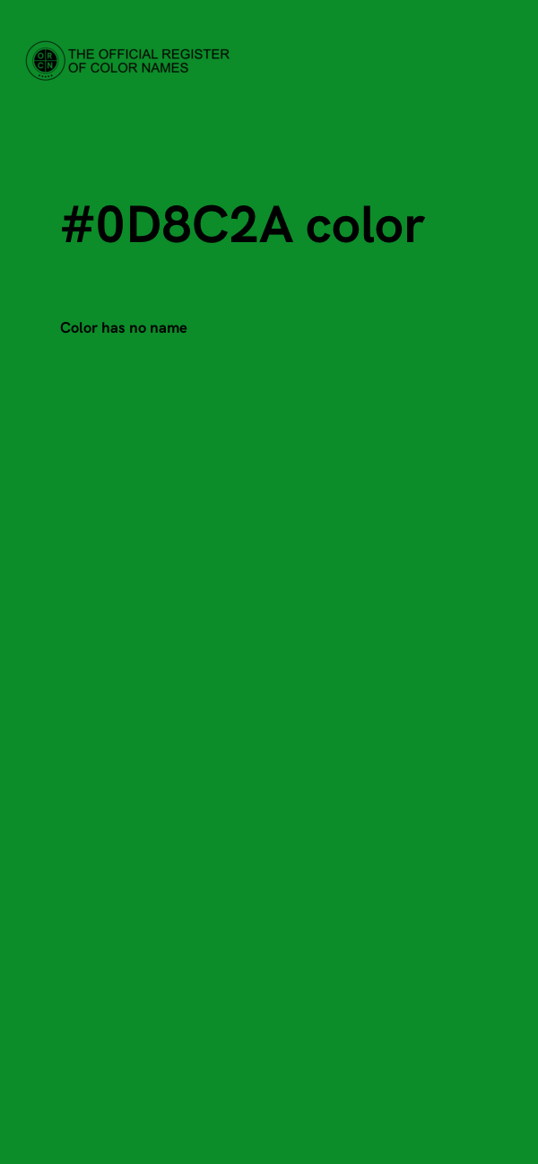 #0D8C2A color image