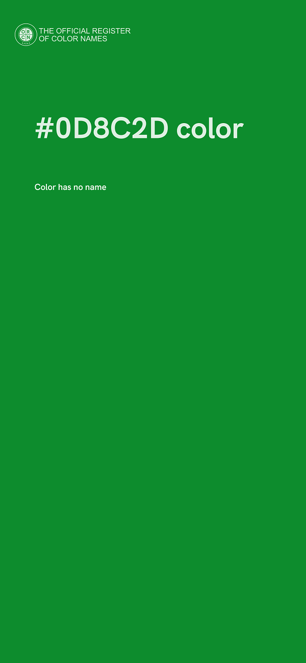 #0D8C2D color image
