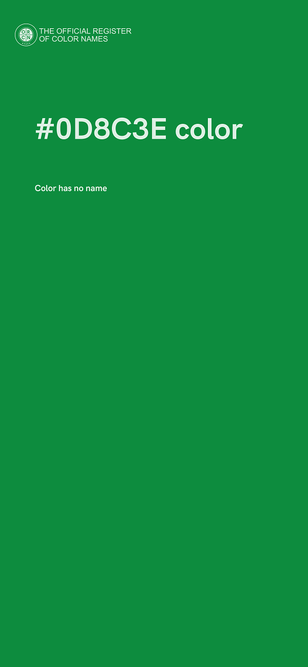 #0D8C3E color image