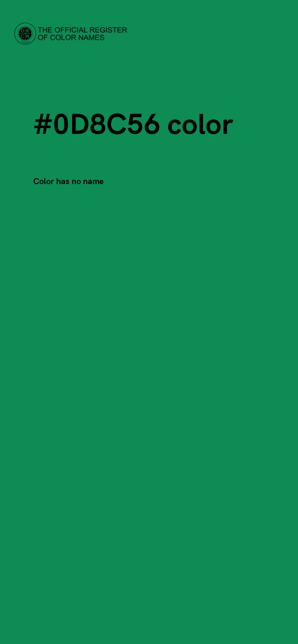 #0D8C56 color image