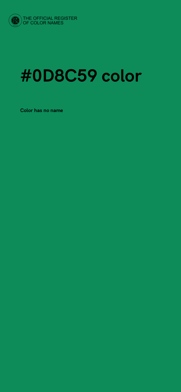 #0D8C59 color image
