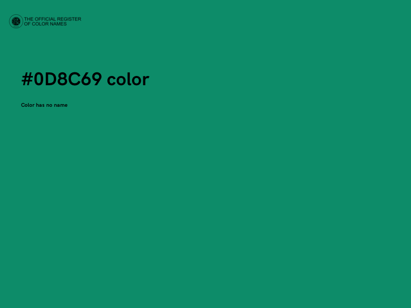 #0D8C69 color image