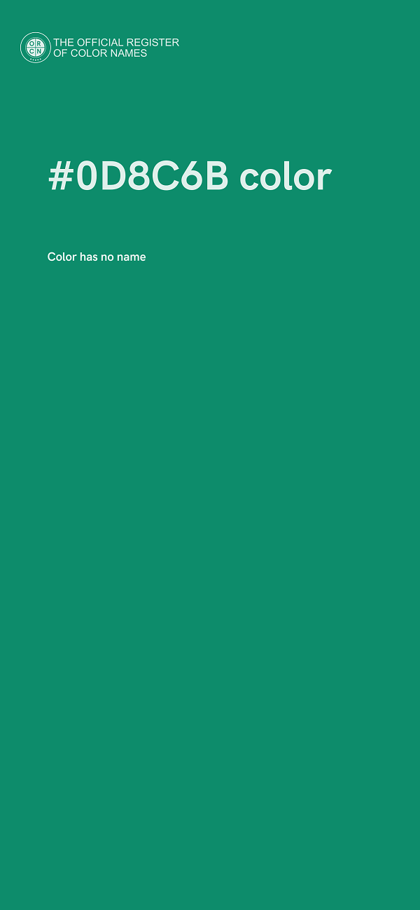 #0D8C6B color image