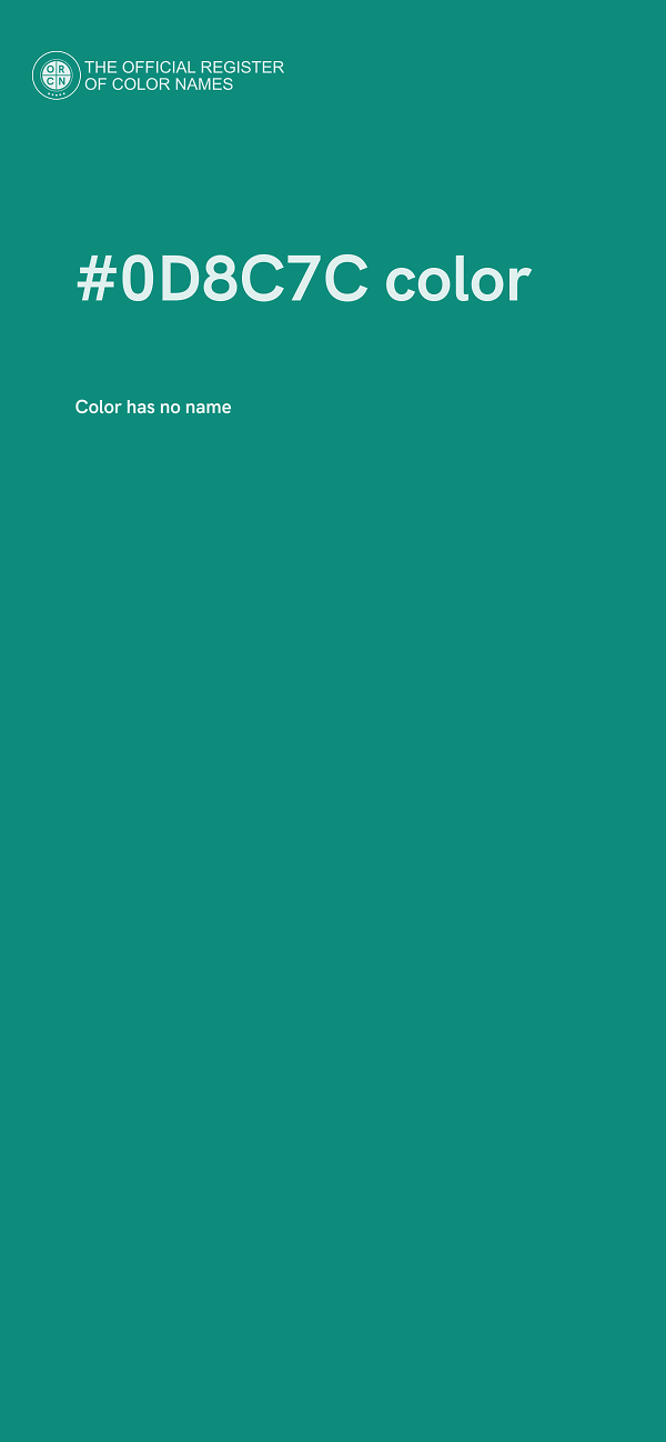 #0D8C7C color image