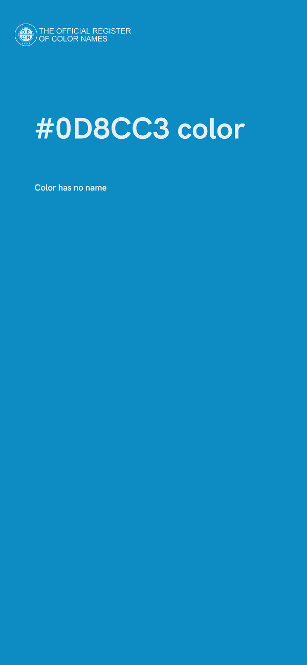 #0D8CC3 color image