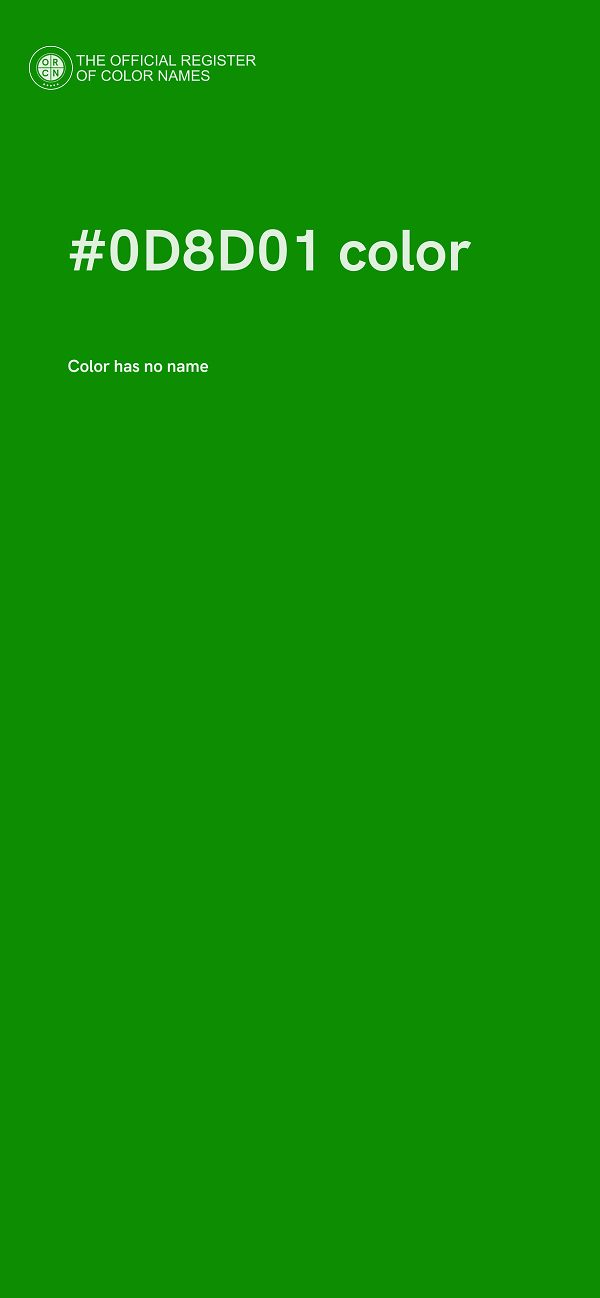#0D8D01 color image