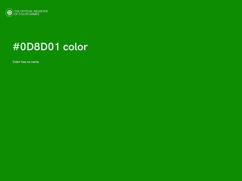 #0D8D01 color image