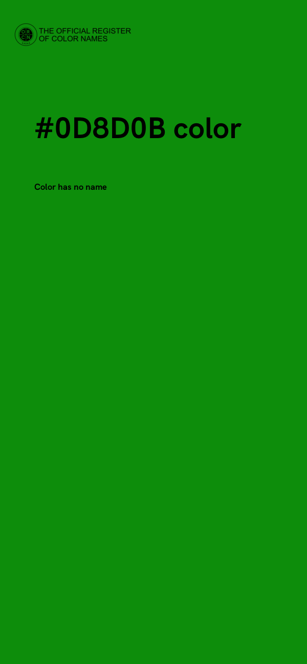 #0D8D0B color image