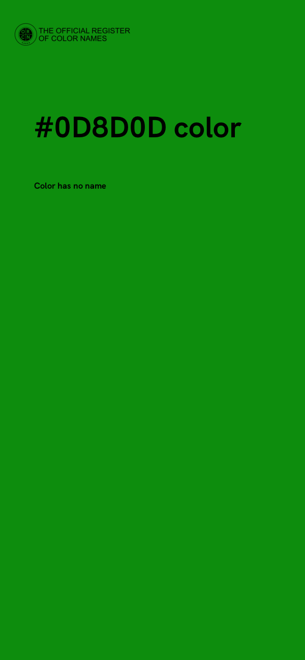 #0D8D0D color image