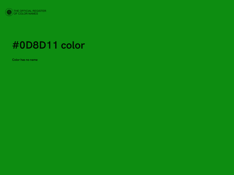 #0D8D11 color image