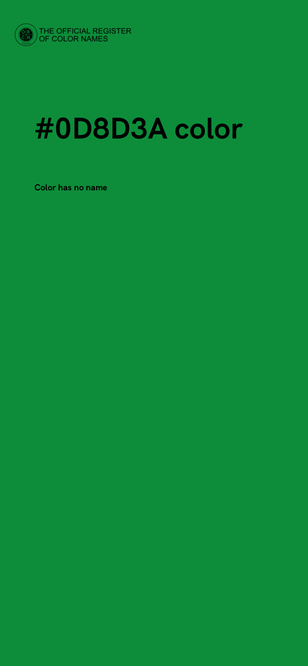 #0D8D3A color image