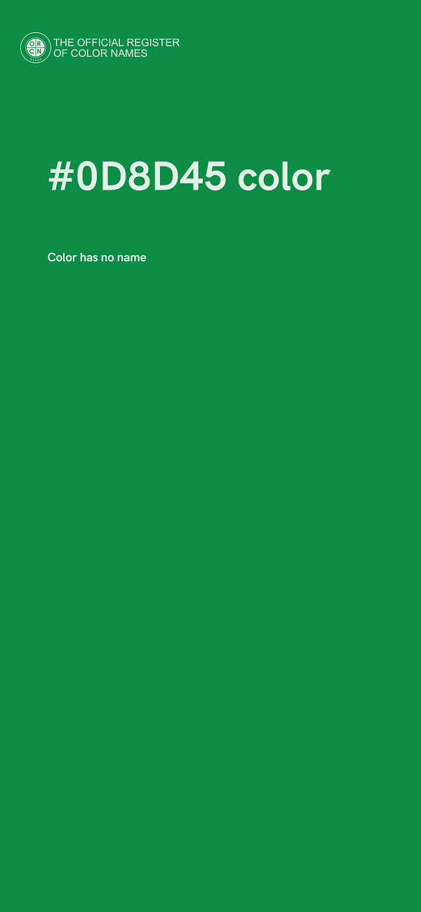 #0D8D45 color image