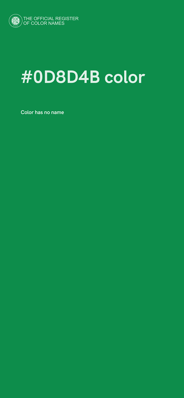 #0D8D4B color image
