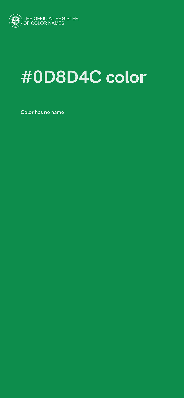 #0D8D4C color image