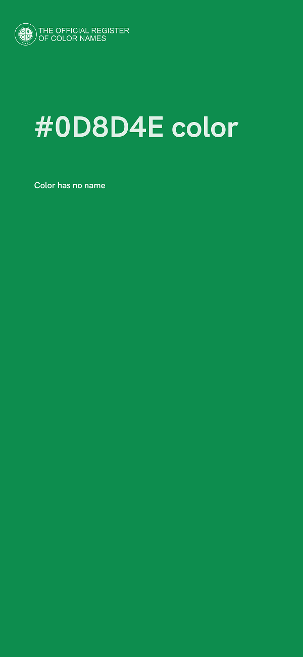 #0D8D4E color image