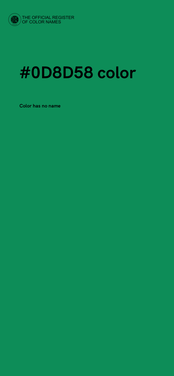 #0D8D58 color image