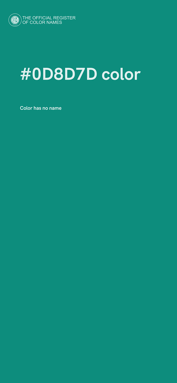 #0D8D7D color image