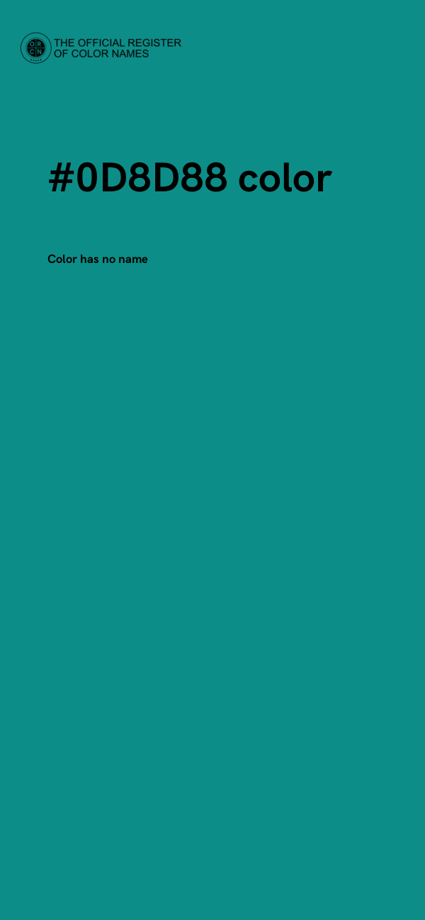 #0D8D88 color image