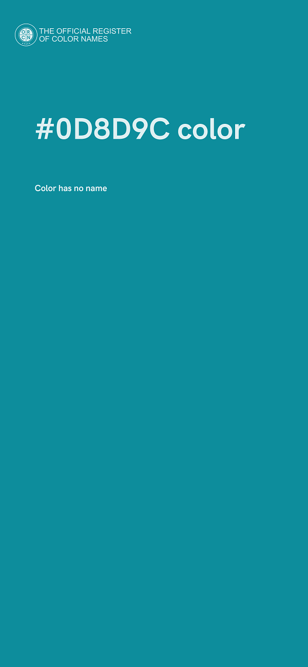 #0D8D9C color image