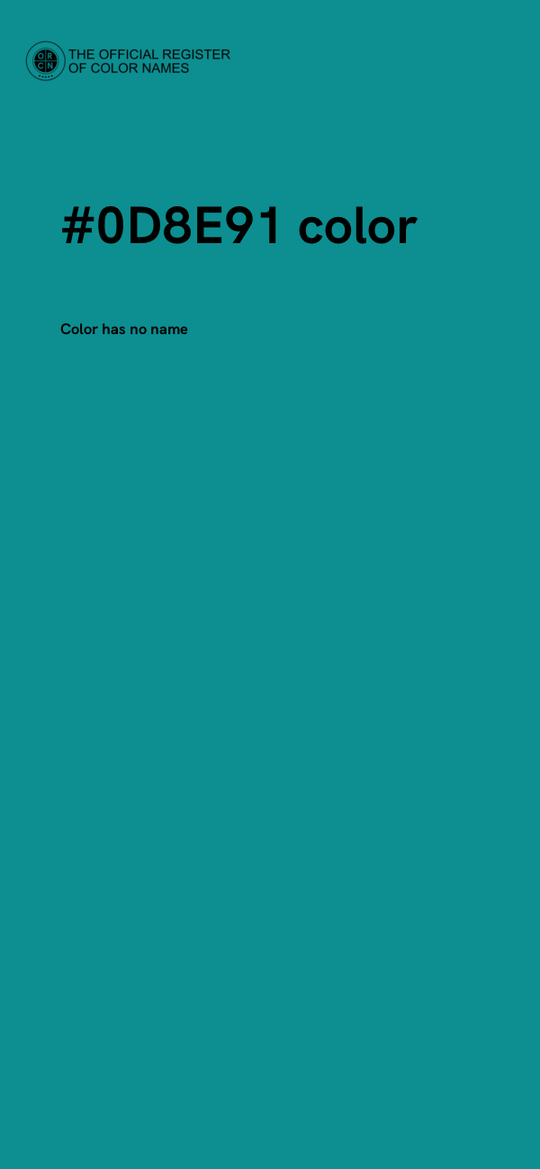 #0D8E91 color image