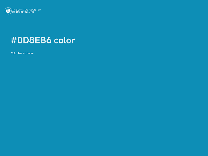 #0D8EB6 color image