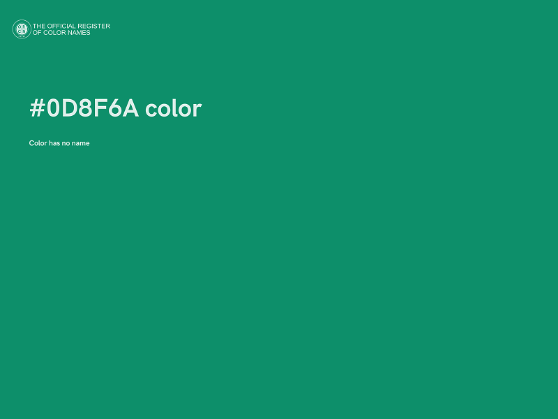 #0D8F6A color image