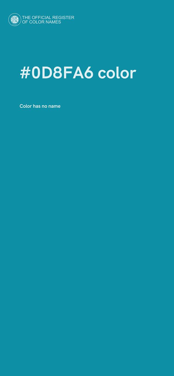 #0D8FA6 color image