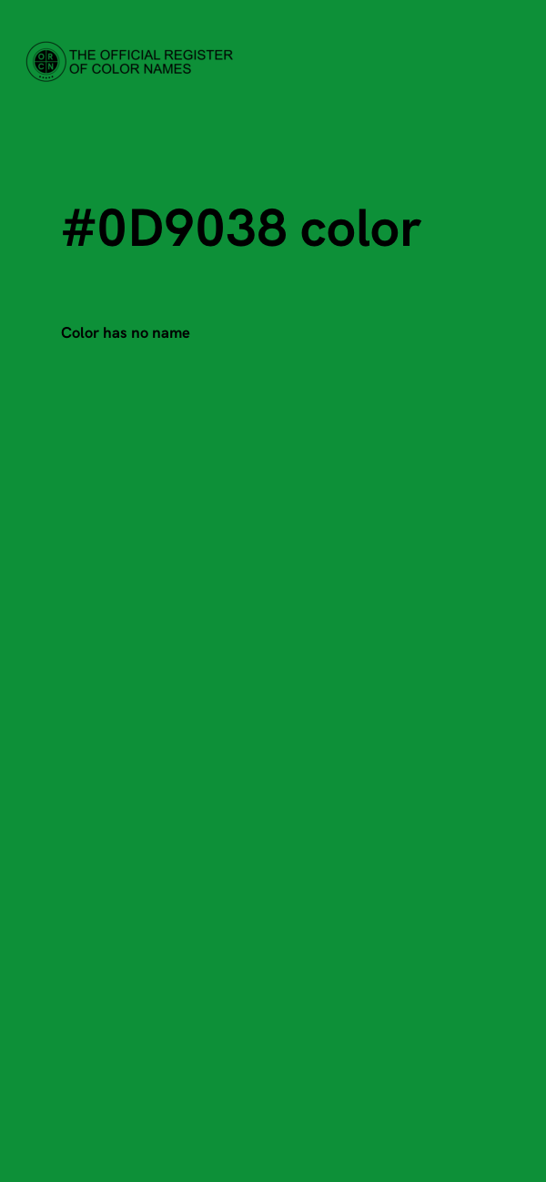 #0D9038 color image