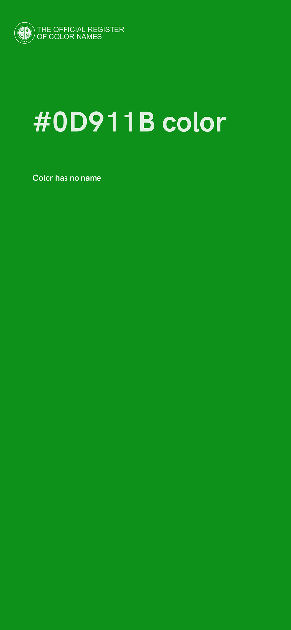 #0D911B color image