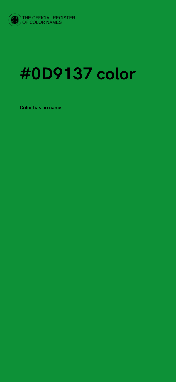 #0D9137 color image