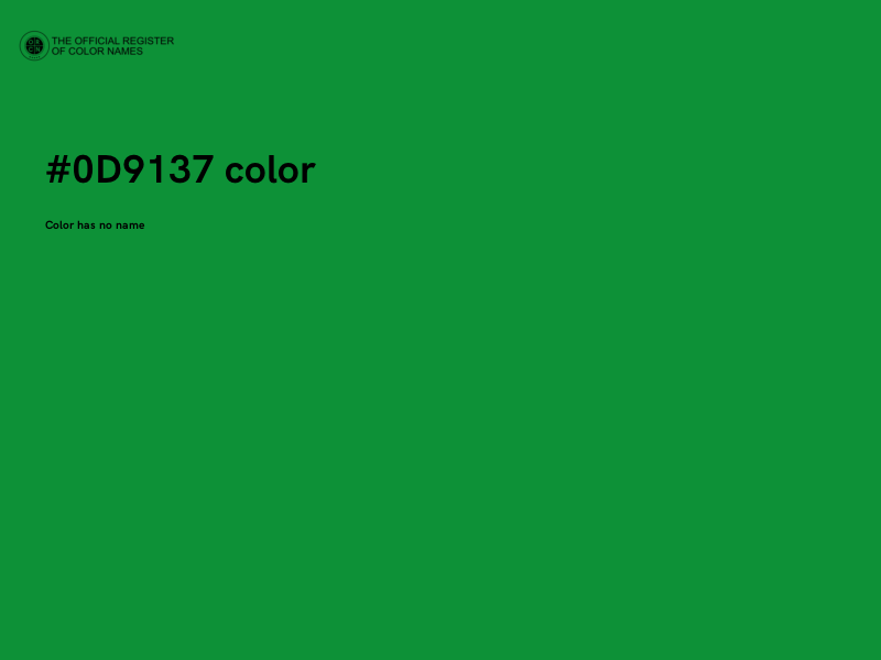#0D9137 color image