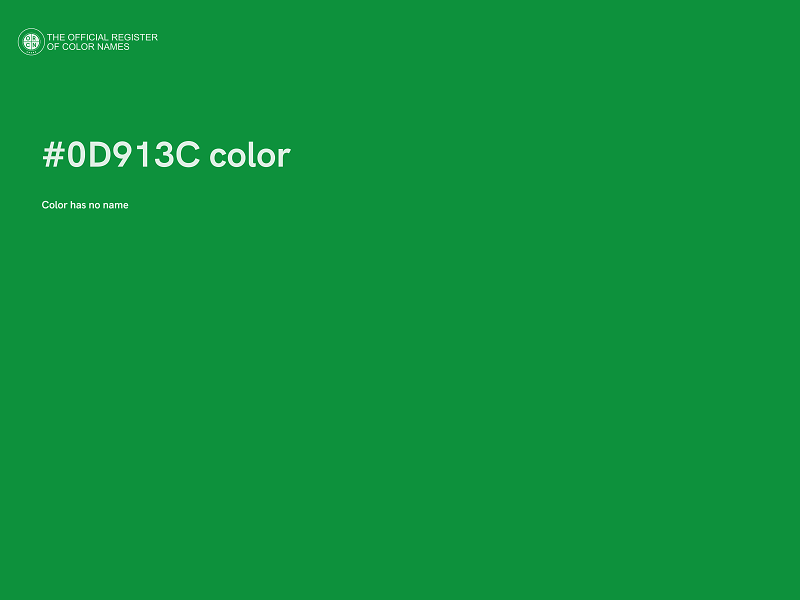 #0D913C color image