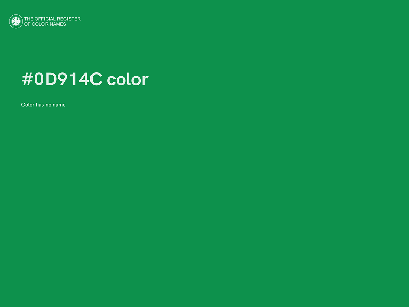 #0D914C color image