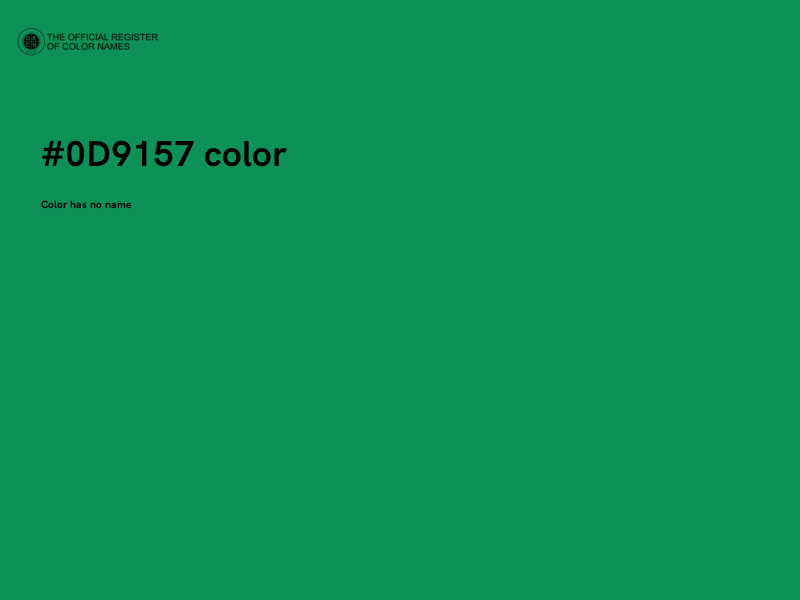 #0D9157 color image