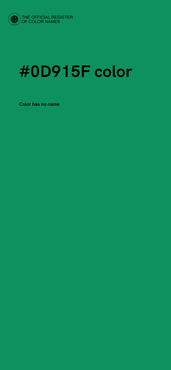 #0D915F color image
