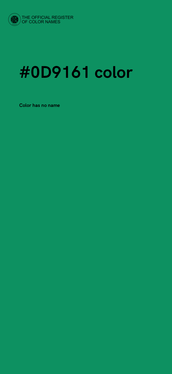 #0D9161 color image