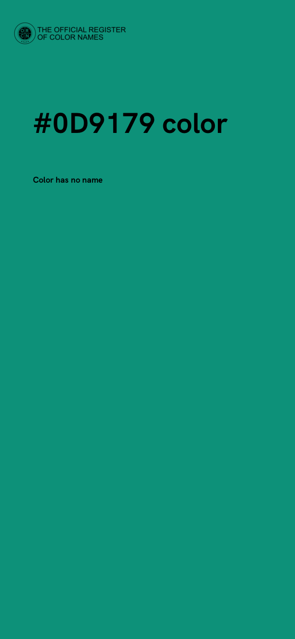 #0D9179 color image