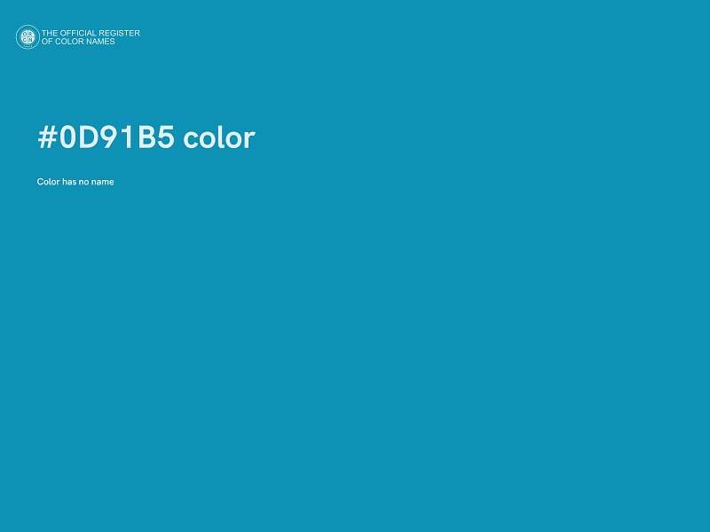 #0D91B5 color image