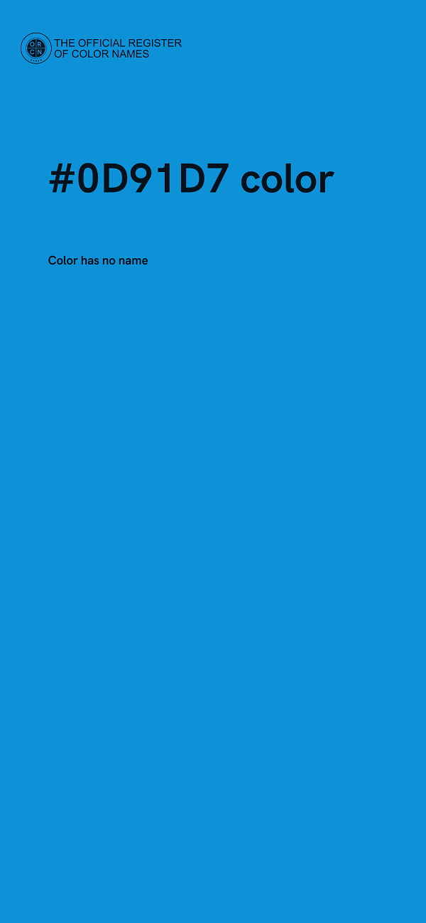 #0D91D7 color image