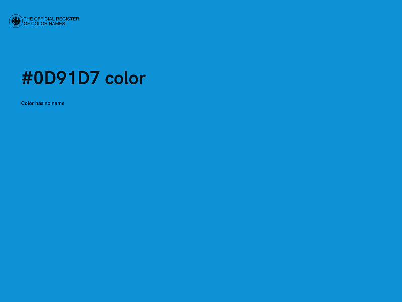 #0D91D7 color image