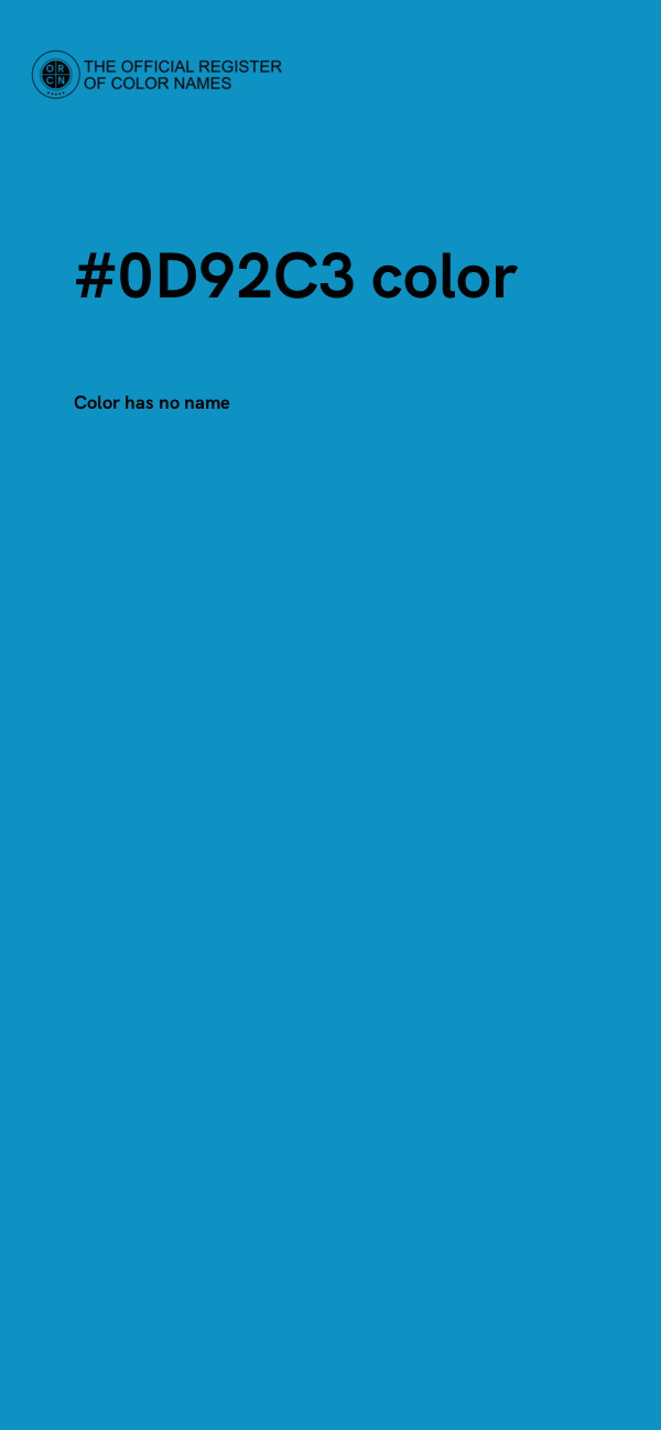 #0D92C3 color image