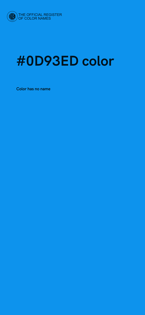 #0D93ED color image