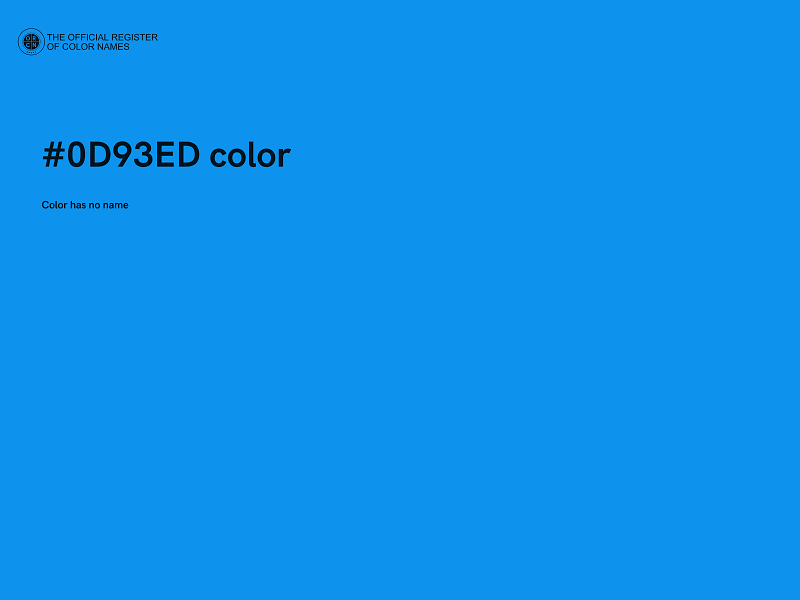 #0D93ED color image