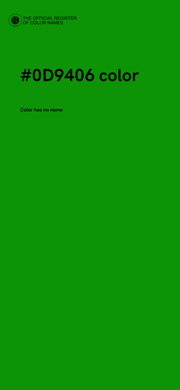 #0D9406 color image