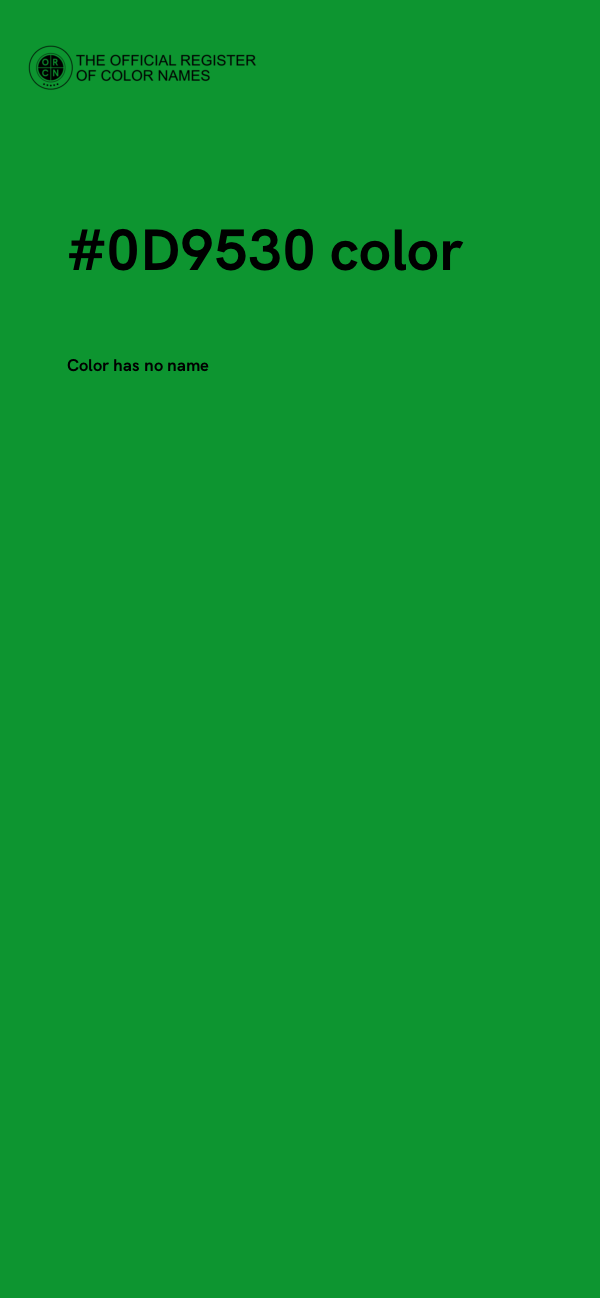 #0D9530 color image