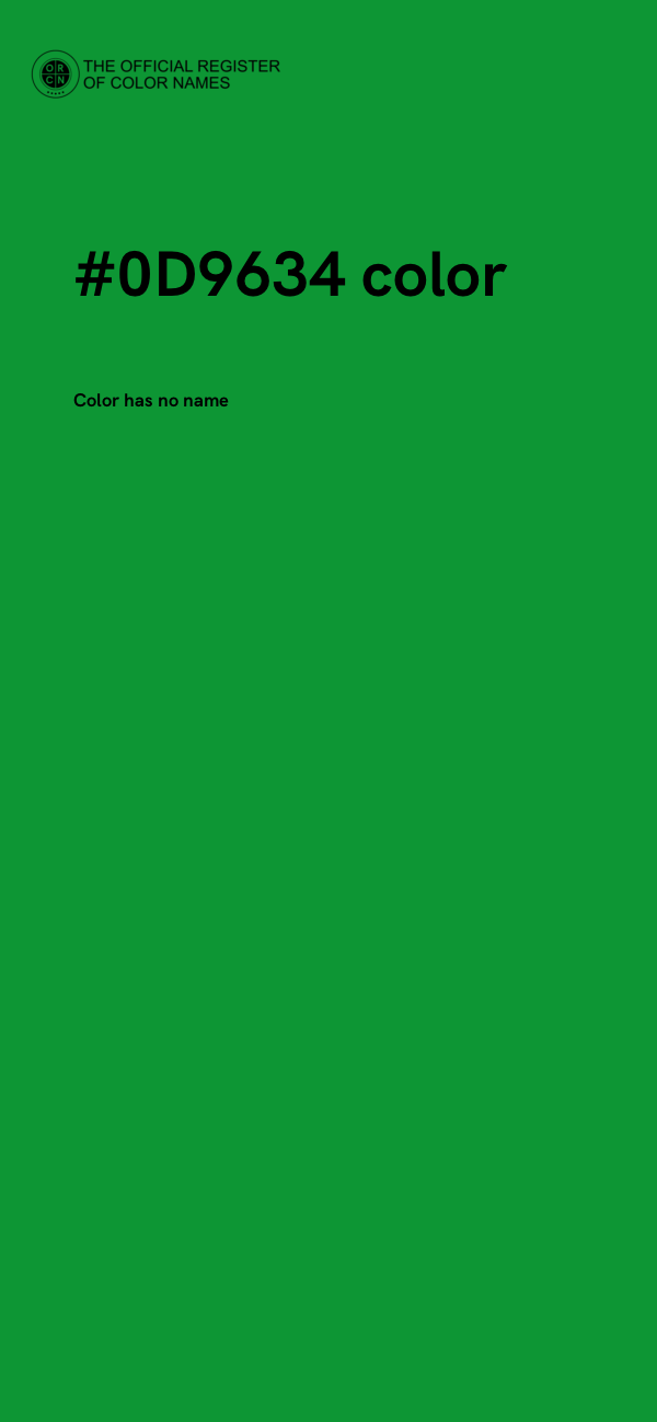 #0D9634 color image
