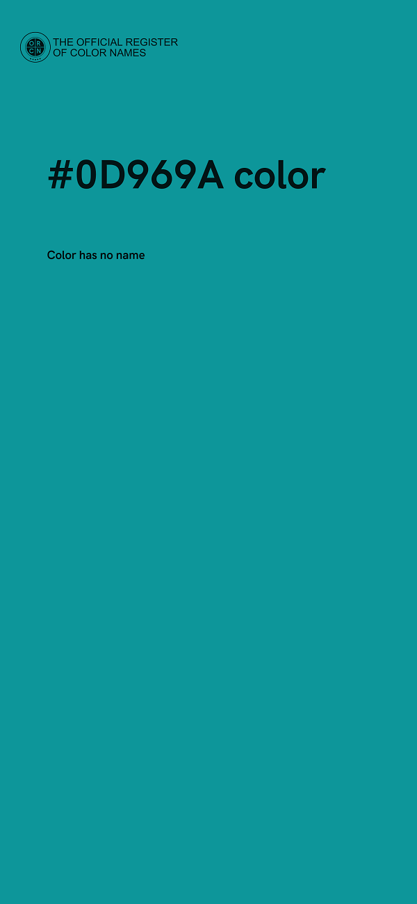 #0D969A color image